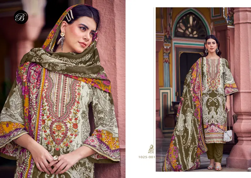 Al Marina 2 By Belliza Pure Cotton Digital Printed Dress Material Wholesale Price